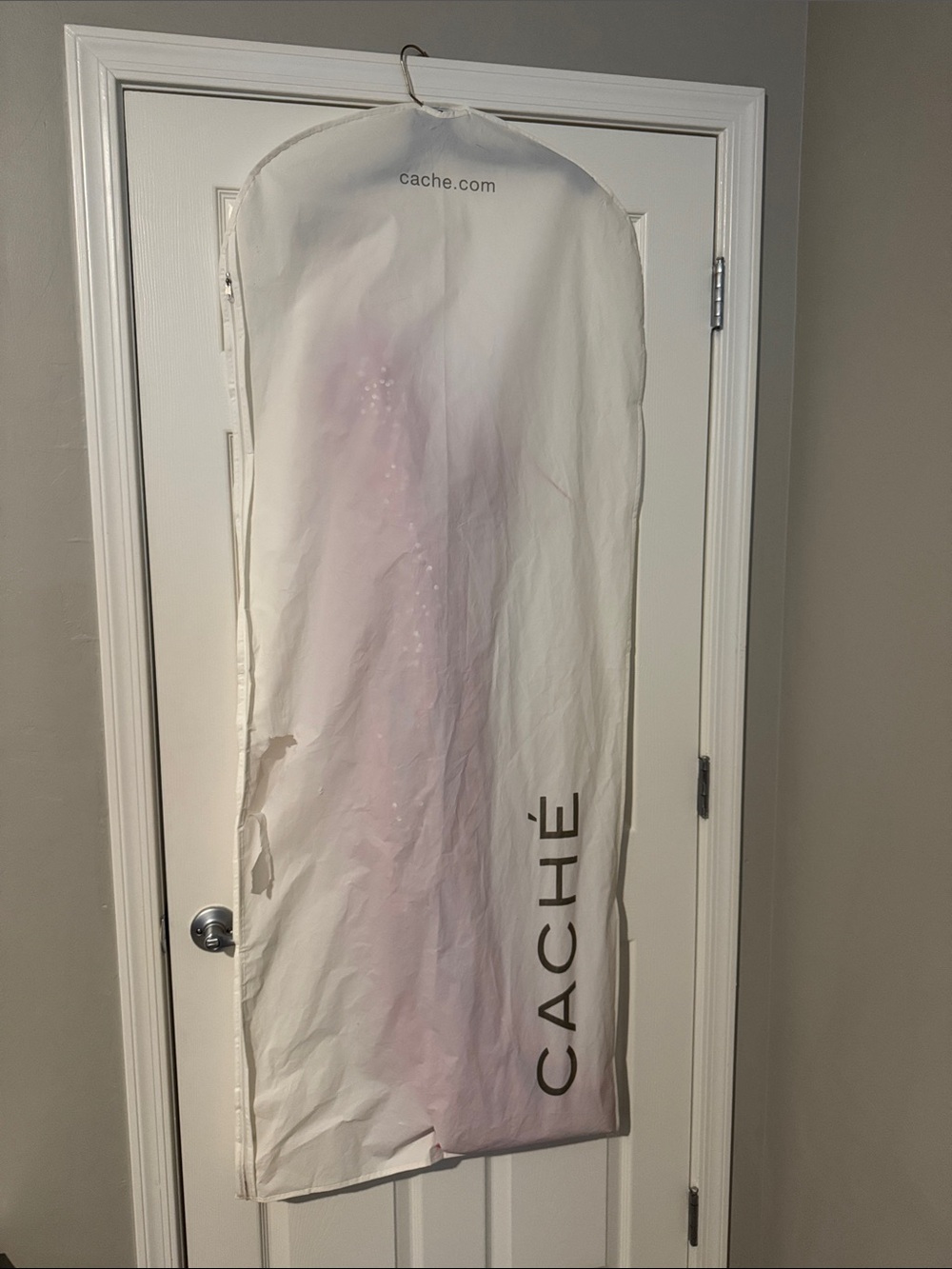 Cache Hot Pink Sequin Ruched Formal Gown